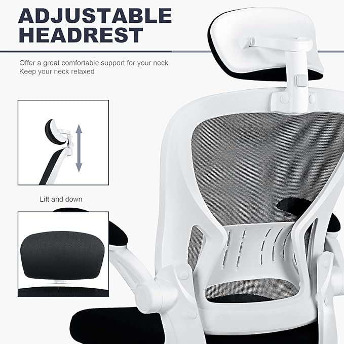 Office Chair Ergonomic Desk Chair Comfort Adjustable Height - Image 4