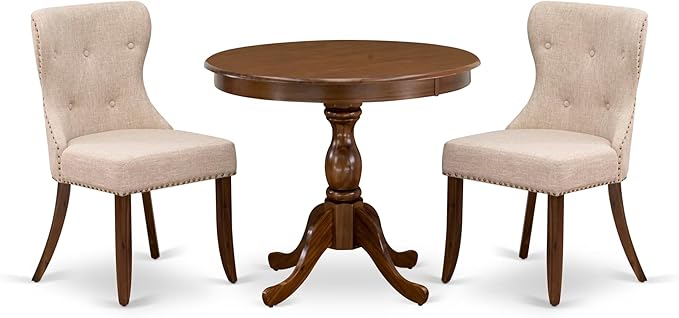 East West Furniture AMSI3-AWA-04 3 Piece Dining Set by EastWestFurniture