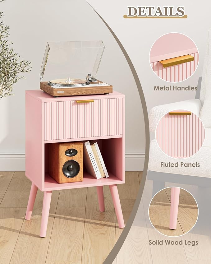 Nightstand, Small Side Table, Bedside Table - Image 6