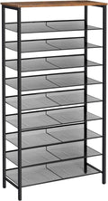 HOOBRO 10-Tier Shoe Rack, 29.5"L Shoe Shelf, Large Capacity Shoe Storage by HOOBRO