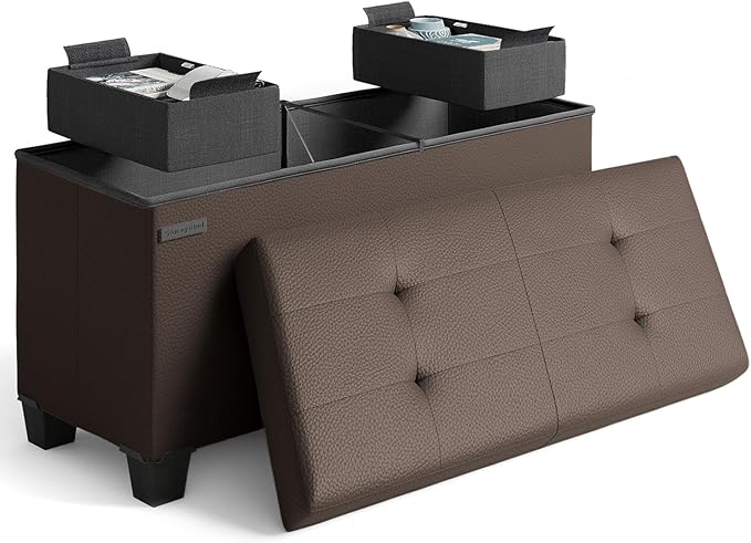 STORAGEBUD Storage Ottoman Bench by STORAGEBUD