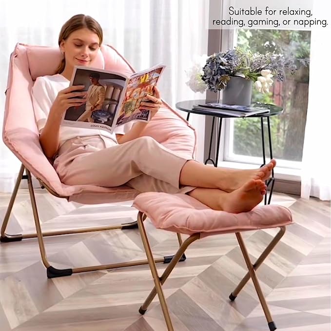 Hexagon Foldable Living Room Chair, Saucer Chair - Image 2