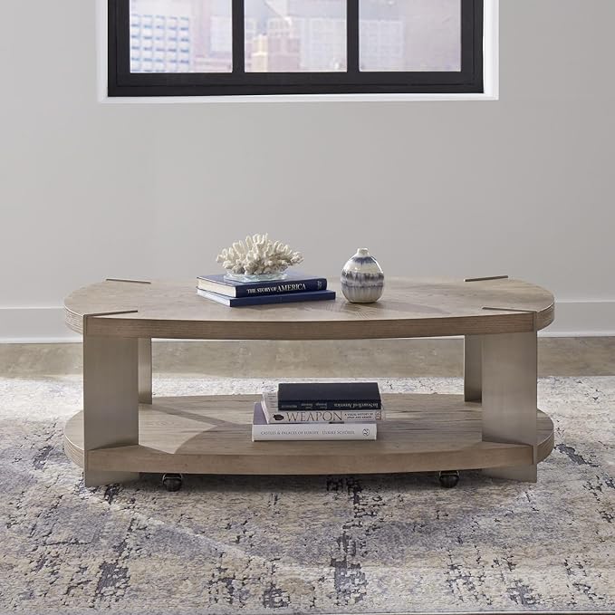 Liberty Furniture Harlow Living Room Oval Cocktail Table by LibertyFurniture