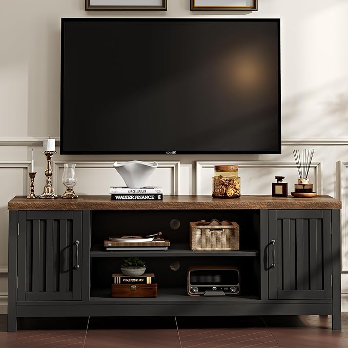 ChooChoo Farmhouse TV Stand for Televisions up to 65 inches, Entertainment - Image 3