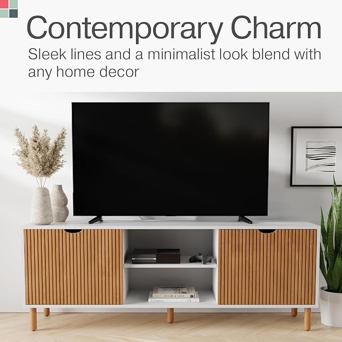 Fluted TV Stand & Entertainment Center - Image 7