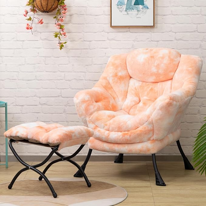 HollyHOME Faux-Fur Lazy Chair - Image 3