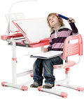 Rengue Kids Desk and Chair Set Height Adjustable Children School Study Desk and by Rengue