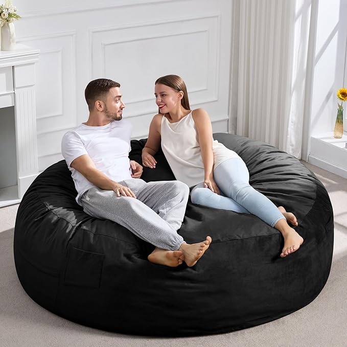 Hobestluk 6FT Bean Bag Chair Bean Bag Chairs - Image 7