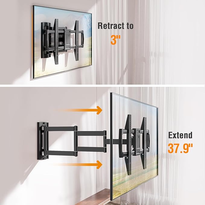 ELIVED Long Arm TV Wall Mount for Most 42-75 Inch TVs, 37.9 Inch Long Extension - Image 4