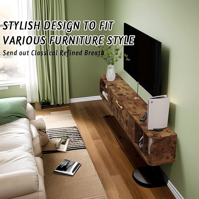 Floating TV Unit, Floating Shelves - Image 8
