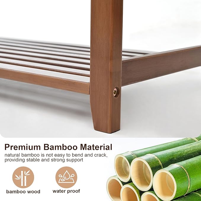 Shoe Rack Bench with Cushion, Shoe Rack - Image 9