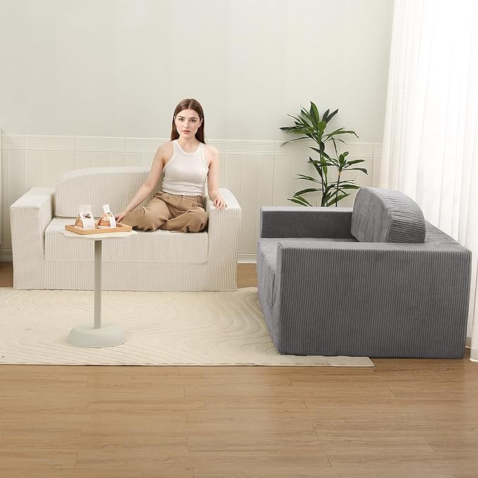 MeMoreCool Convertible Sofa Bed, Pull Out Loveseat Sleeper Sofa, Small Boneless - Image 9