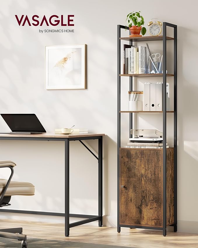 VASAGLE 6-Tier Bookshelf, Tall Bookcase - Image 2