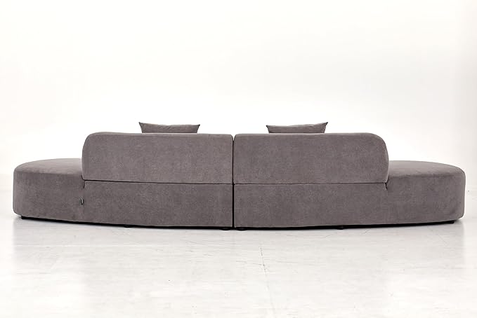 Container Furniture Direct 132" Curved Sofa - Image 8