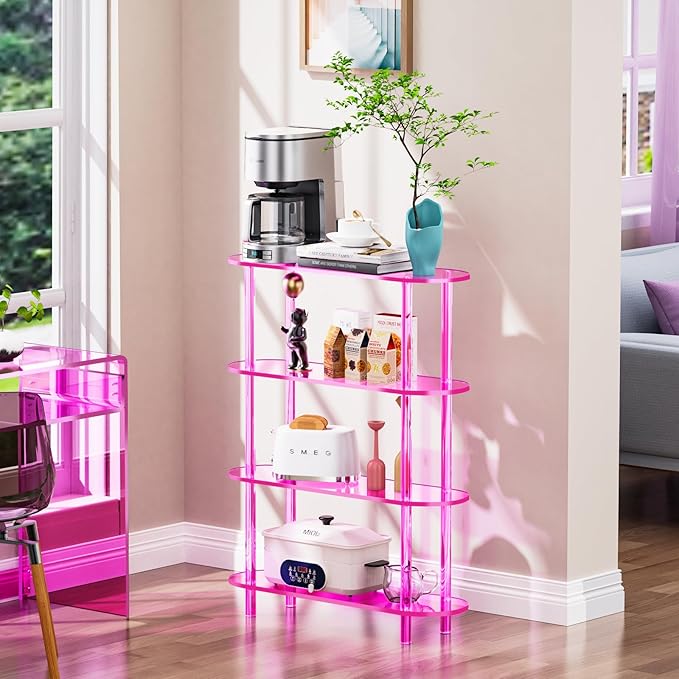 Clear Bookshelf, Acrylic Bookcase - Image 6