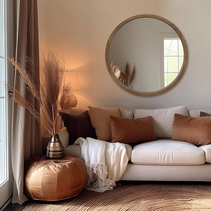 36" Bathroom Mirror, Round Wall Mirror - Image 5