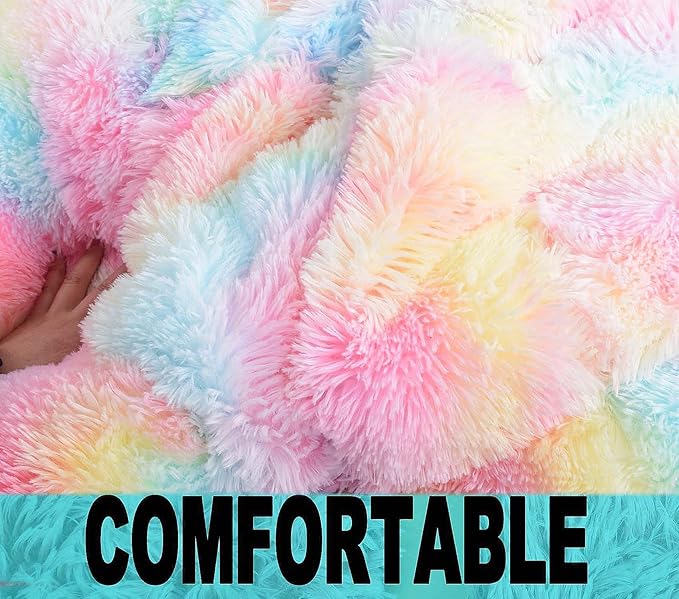 Fluffy Bean Bag Chair, 3FT Round Memory Foam Filled Bean Bag - Image 5
