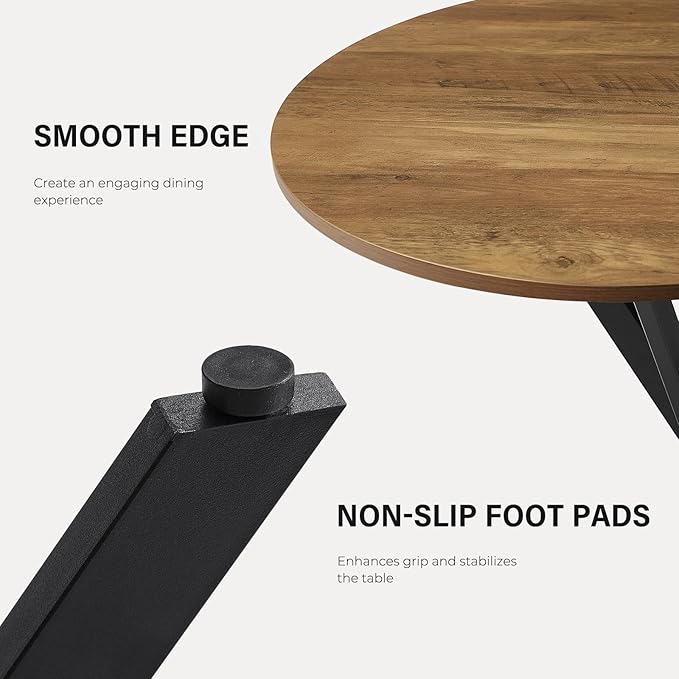 Unovivy 31.5" Small Round Dining Table - Image 5