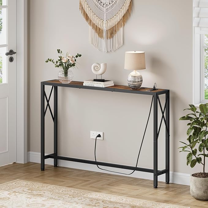 41.8" Console Table, Narrow Behind The Couch Table - Image 2