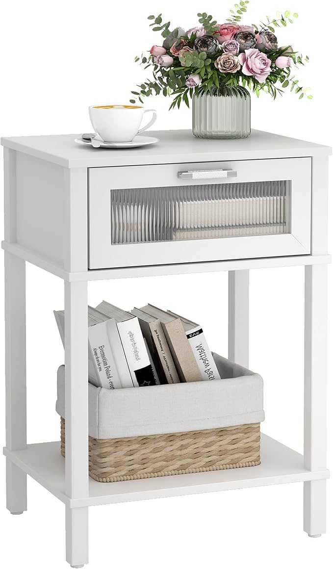 Nightstand Wooden Bedside Table by MMEOLUOOK