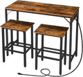 HOOBRO Bar Table and Chairs Set, 39.4" Dining Table Set by HOOBRO