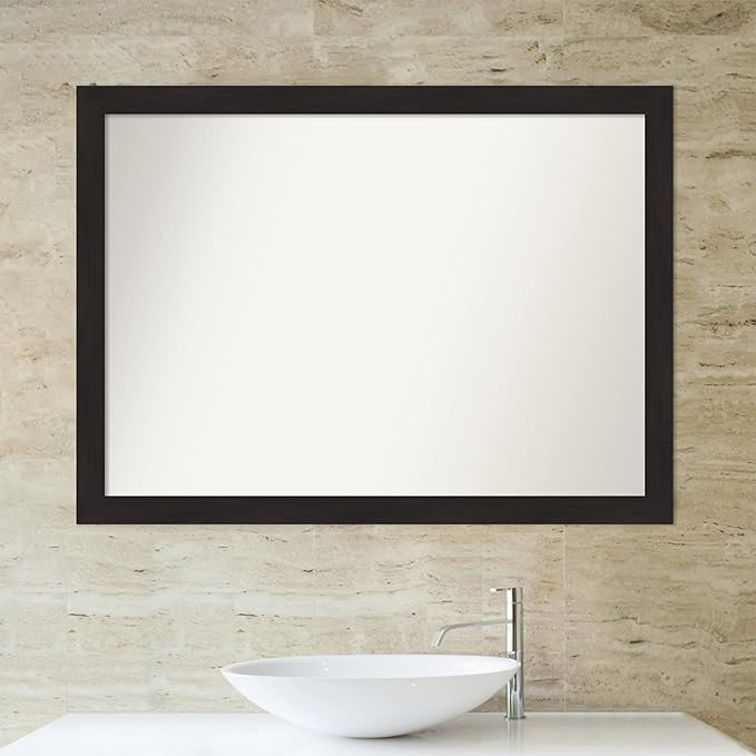 Amanti Art Brown Bathroom Mirror - Image 6