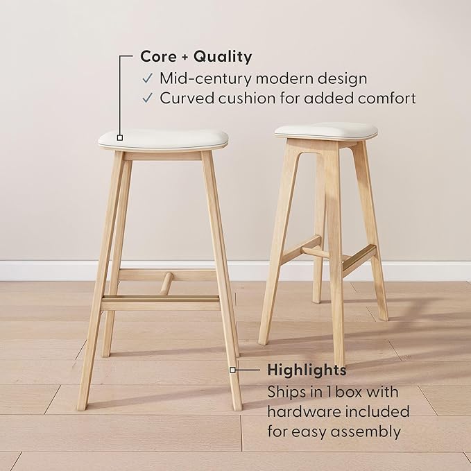 Plank+Beam Beryl Bar Height Stool - Image 4