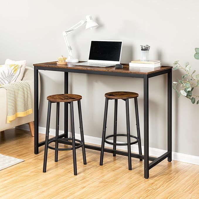 HOOBRO Bar Stools, Kitchen Round Height Stools - Image 7