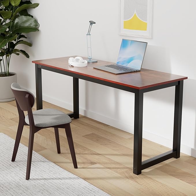 Decoholic 63 Inch Computer Desk, Home & Office PC Laptop Study Writing Table - Image 2