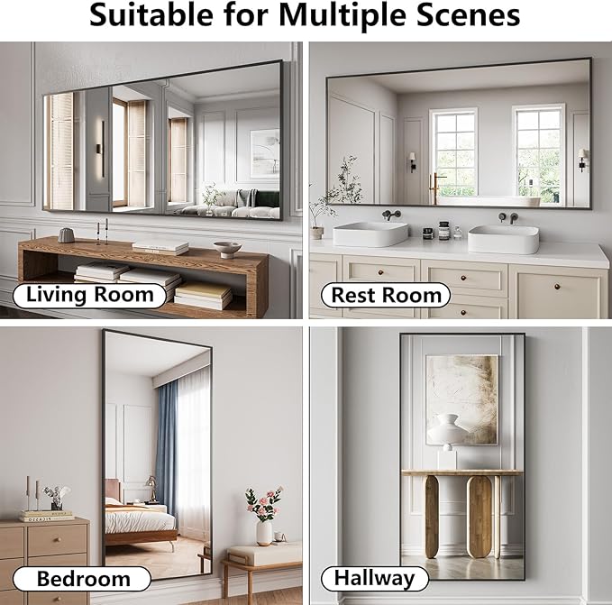 Koonmi Bathroom Mirror 36x71 Bathroom Wall-Mounted Mirrors, Modern Vanity Mirror - Image 7