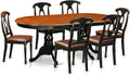 East West Furniture PLKE7-BCH-LC 7 Piece Dining Table Set Consist of an Oval by EastWestFurniture