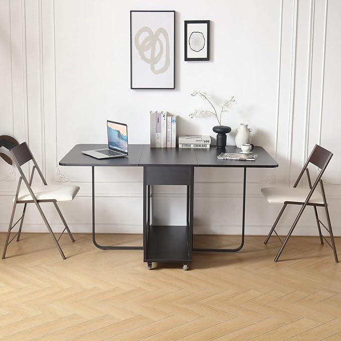 Folding table and chair set, dining table - Image 2