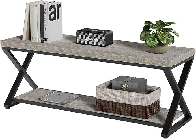 IBF Industrial Wood Entryway Bench, Indoor Farmhouse Hallway Accent Entry Bench - Image 9