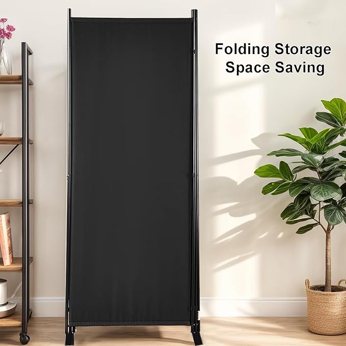Room Divider 3-Panel Privacy Screen, Portable Screen Steel Frame - Image 7