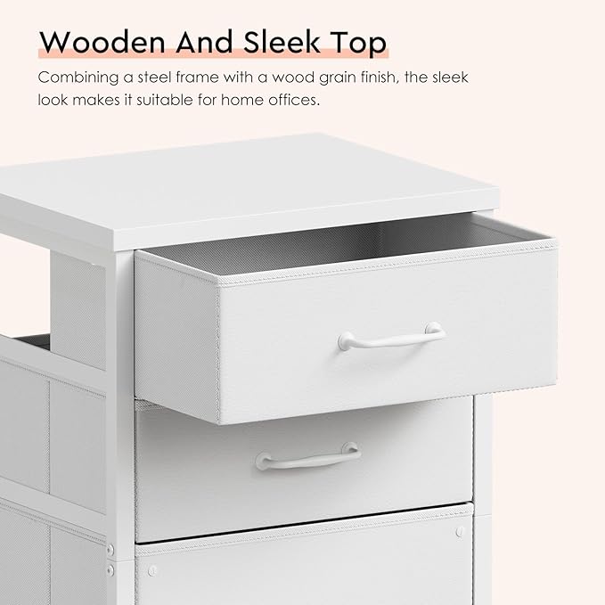3 Drawer Mobile File Cabinet - Image 5