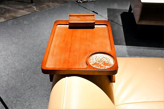 Couch Arm Tray Table Clip on Sofa, Armrest TV Tray Table - Image 4