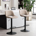 YOUNIKE Bar Stools Set of 2 Compact Modern Swivel Barstools, Adjustable Counter by YOUNIKE