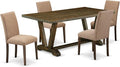 East West Furniture V777AB747-5 5 Piece Kitchen Table Set by EastWestFurniture
