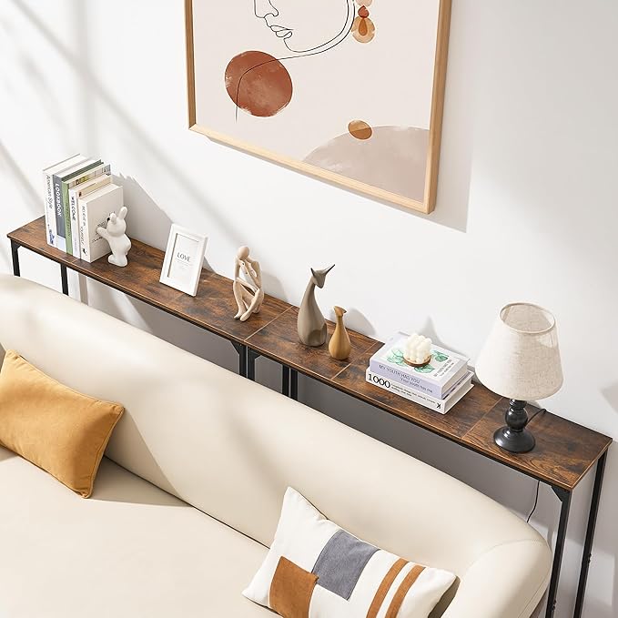 Console Table, Narrow Entryway Table, Thin Sofa Table, Behind Couch Table - Image 4