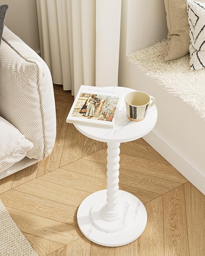 Masupu Round Side Table, Small Drink Table - Image 2