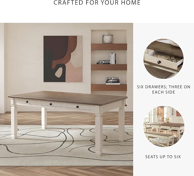 Signature Design by Ashley Bolanburg Farmhouse Dining Table - Image 5