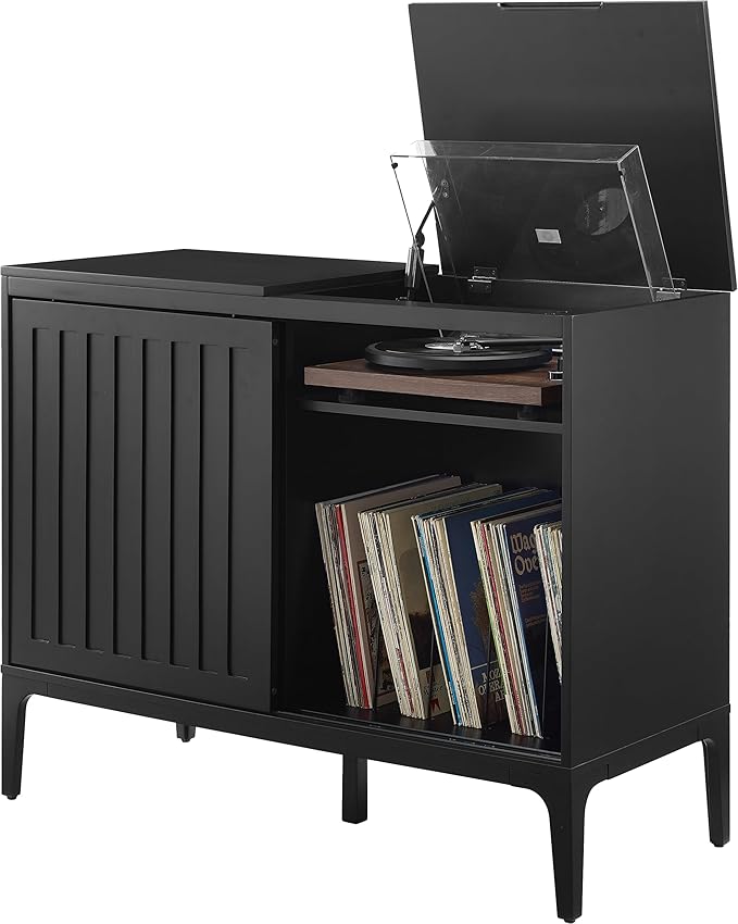 Crosley Furniture Asher Media Console and Record Player Stand - Image 8
