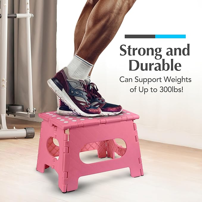 Handy Laundry - Folding Step Stool - Sturdy Enough Collapsible Stool to Support - Image 4