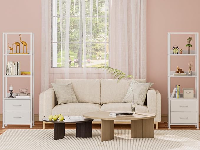 Furnulem 4-Tier Corner Shelf, Bookshelf - Image 6