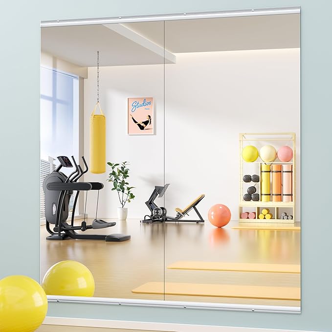 Hasipu Home Gym Mirror 71"x32"-2 PCS Large Full Body Mirror by Whatssuitableisthebest
