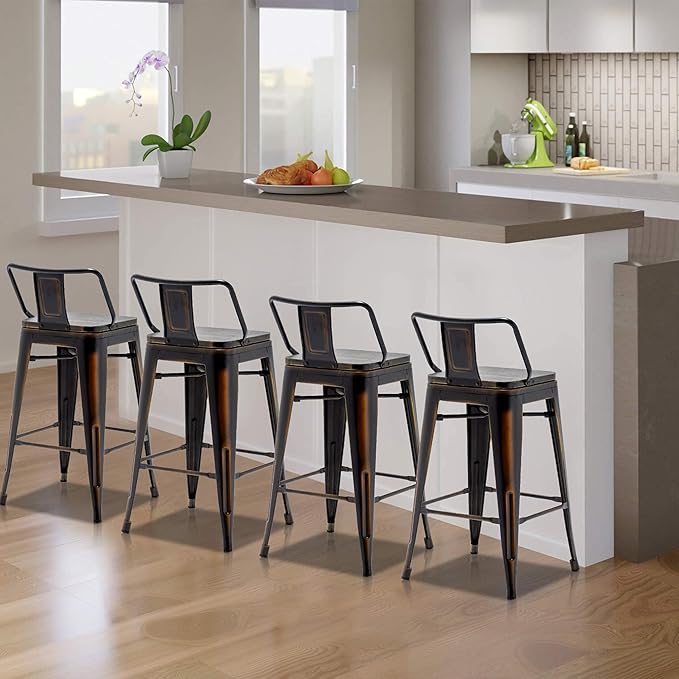 30 Inch Swivel Bar Stools Set of 4 - Image 7