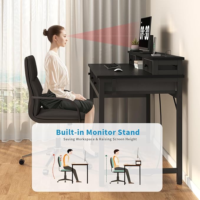 Lufeiya Computer Desk with Drawers - Image 7