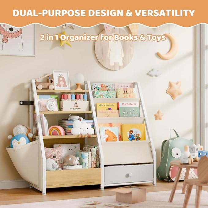 Kids Bookshelf and Toy Storage - Image 4