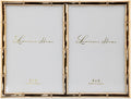 Lawrence Frames 4x6 Double Gold Metal Picture Frame by LawrenceFrames