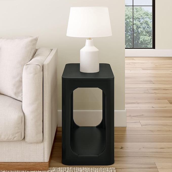 Plank+Beam Modern Rounded Rectangular Side Table - Image 3